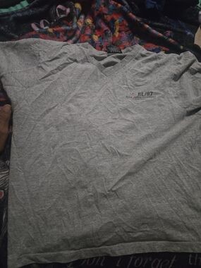 Polo by Ralph Lauren Gray V-Neck Short Sleeve Tee